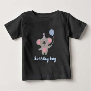 Nalle för födelsedagstjocklek med en ballong t shirt