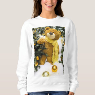 Nalle för glad helggod julsnö t shirt