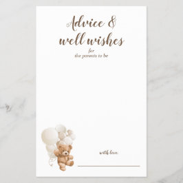 Nalle för råd och Önskemål, babykläder Flygblad