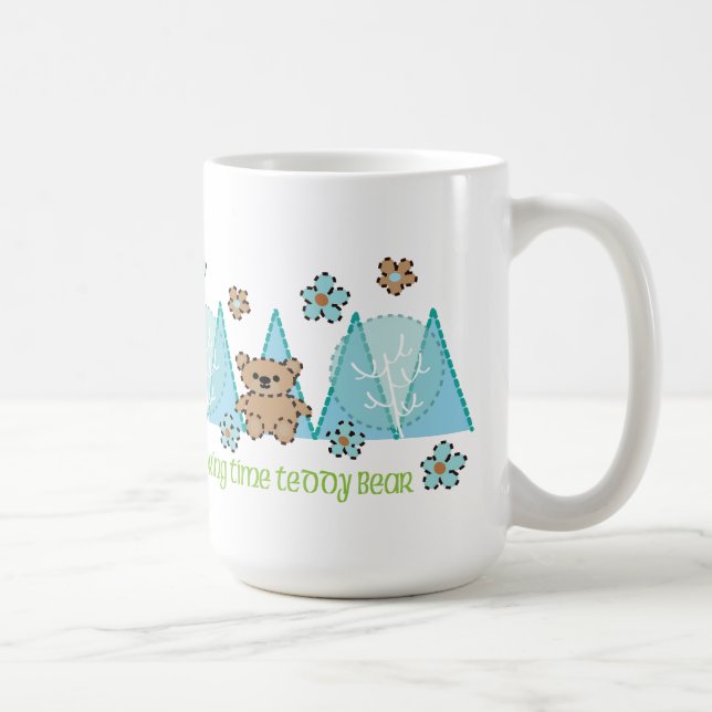 Nalle för vårtid kaffemugg (Höger)