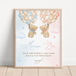 Nalle Gender Reveal Mimosa Pub Poster