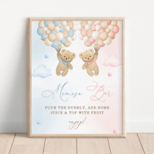 Nalle Gender Reveal Mimosa Pub Poster