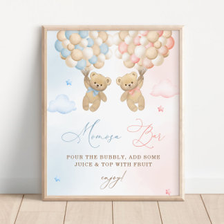 Nalle Gender Reveal Mimosa Pub Poster
