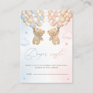 Nalle Gender Reveal Raffle Tilläggskort