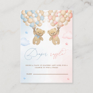 Nalle Gender Reveal Raffle Tilläggskort