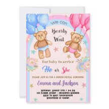 Nalle Gender Visa inbjudan