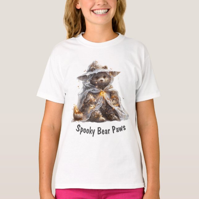 Nalle. Ghost. BUS ELLER GODIS T Shirt (Framsida)