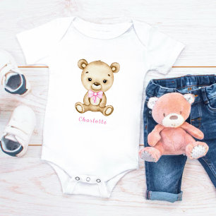 Nalle Girl Baby Bodydräkt T Shirt
