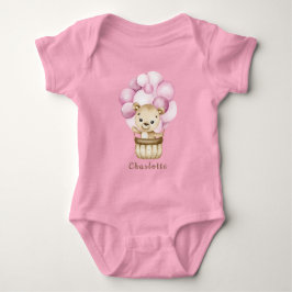 Nalle Girl Baby Bodydräkt T Shirt