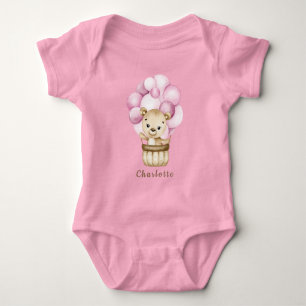 Nalle Girl Baby Bodydräkt T Shirt