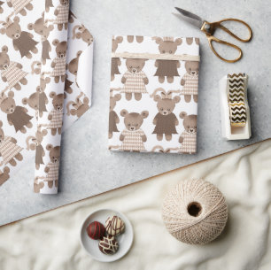 Nalle Girl Baby Shower Presentpapper