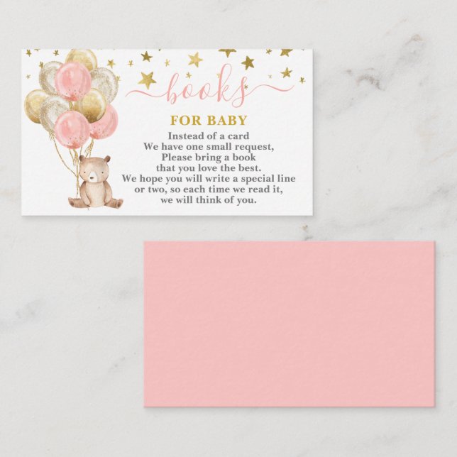 Nalle Girl har ett Bok-kort Tilläggskort (Fram/baksida)