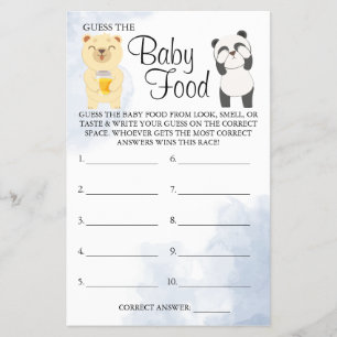Nalle Gissa Baby matduschkort Flygblad