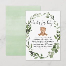Nalle greenery eucalyptus bokar for baby encl tilläggskort