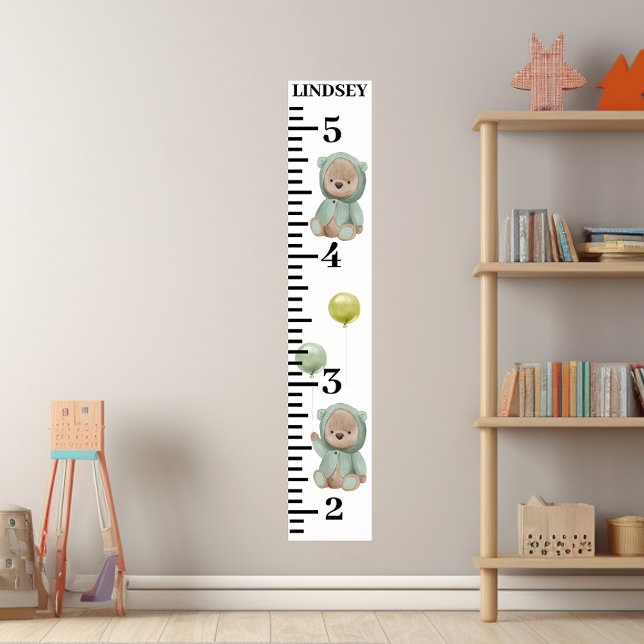 Nalle Gröna Ballonger Poster (Skapare uppladdad)