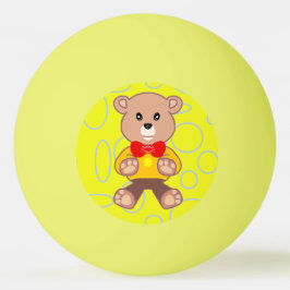 Nalle Gult Geometric Ping Pong Boll