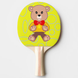 Nalle Gult Geometric Ping Pong Paddle Pingisracket