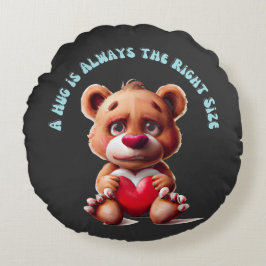 Nalle Hug Rund Kudde