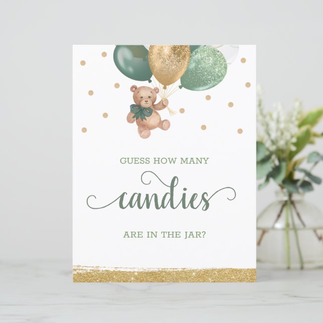 Nalle hur många kaner i Burk Bord-tecknet (Stående Fram)