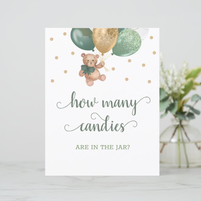 Nalle hur många kaner i Burk Bord-tecknet (Stående Fram)