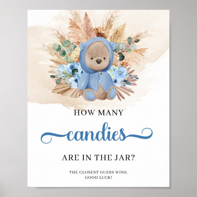 Nalle hur många kaner som finns i Burk-spelet Poster (Framsidan)