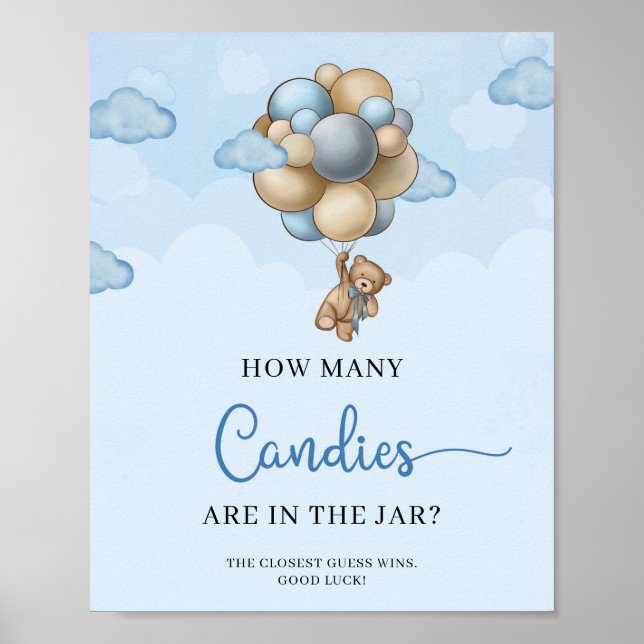 Nalle hur många kaner som finns i Burk-spelet Poster (Framsidan)