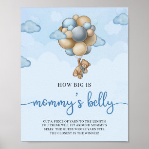 Nalle Hur stort är Mamma klockspel Poster