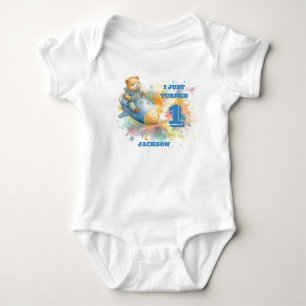 Nalle i A Rocket - Barns födelsedag T-Shirt
