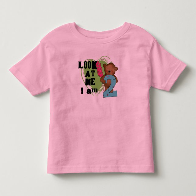 Nalle I är 2 T-tröjor och presenter på födelsedage T-shirt (Framsida)