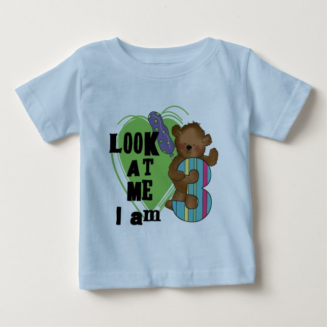 Nalle I är 3 dagskjortor och gåvor T Shirt (Framsida)