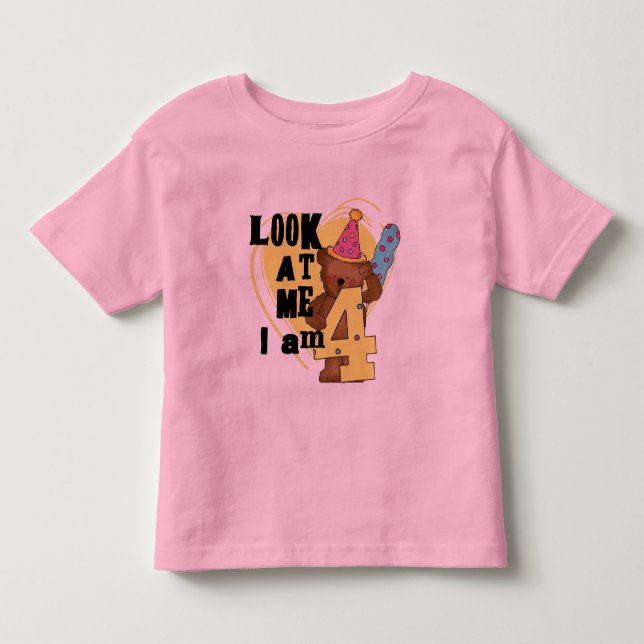 Nalle I är 4 dagskjortor och gåvor T-shirt (Framsida)