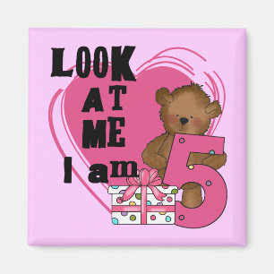 Nalle I är 5 dagars T-shirts och gåvor Magnet
