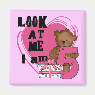 Nalle I är 5 dagars T-shirts och gåvor Magnet