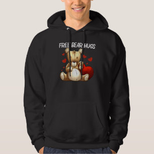 Nalle i coola För manar kvinnor plush stuffade Lek Hoodie