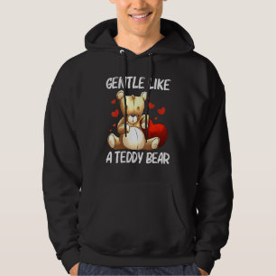 Nalle i coola För manar kvinnor plush stuffade Lek Hoodie
