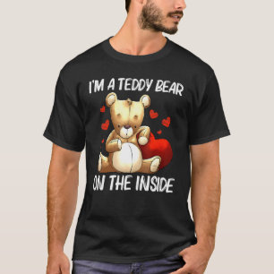 Nalle i coola För manar kvinnor plush stuffade Lek T Shirt