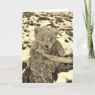 Nalle i Holly,Sepia-ton Helgkort