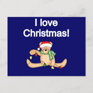 Nalle I Kärlek julskjortor och julklappar Helg Vykort