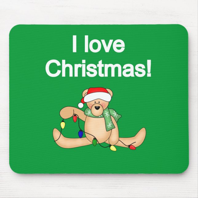 Nalle I Kärlek julskjortor och julklappar Musmatta (Framsidan)