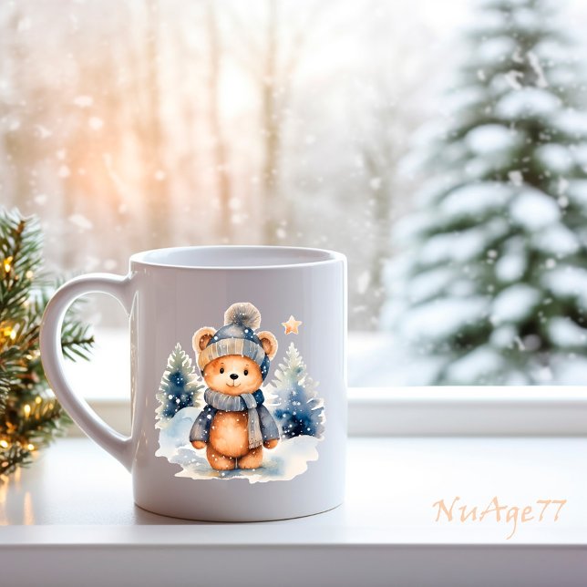 Nalle i skogen, personlig kaffemugg (Skapare uppladdad)