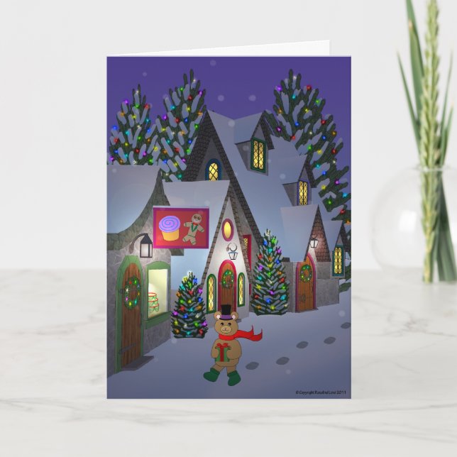 Nalle i Townkort Helgkort (Framsida)