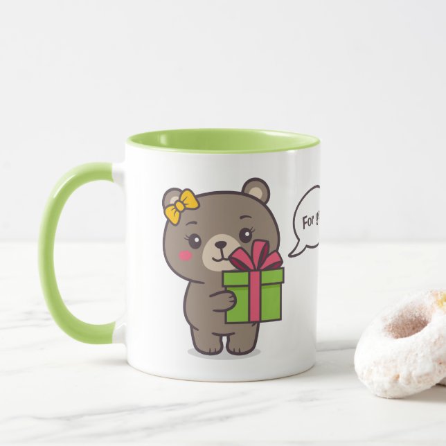 Nalle Illustration Mugg (Med munk)