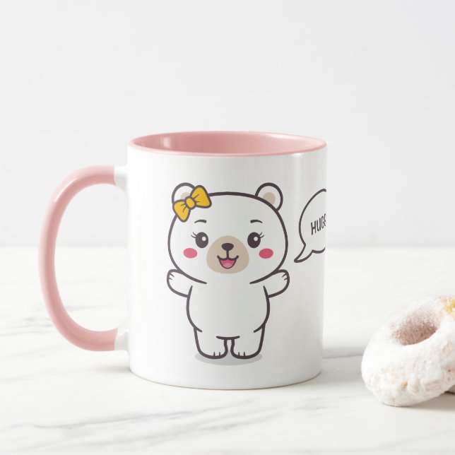Nalle Illustration Mugg (Med munk)