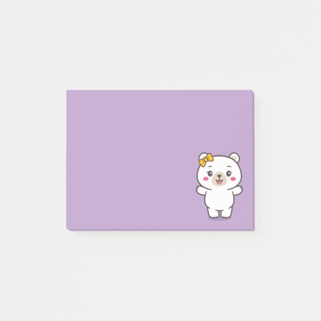 Nalle Illustration Post-it Block (Framsida)