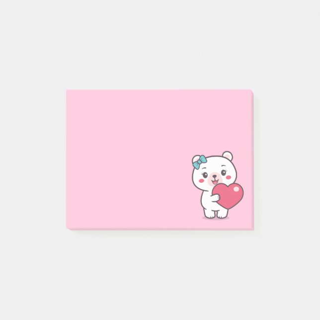 Nalle Illustration Post-it Block (Framsida)