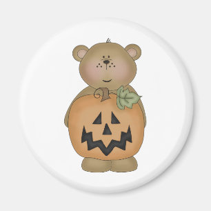 Nalle Jack O'lantern Magnet