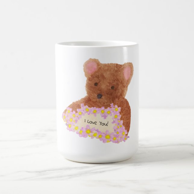Nalle - jag kärlek dig! Kaffe Mugg (Center)