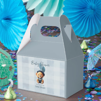 Nalle Jean Baby Shower Blue Presentaskar