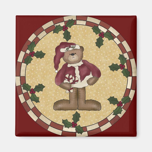 Nalle jul magnet (Framsidan)