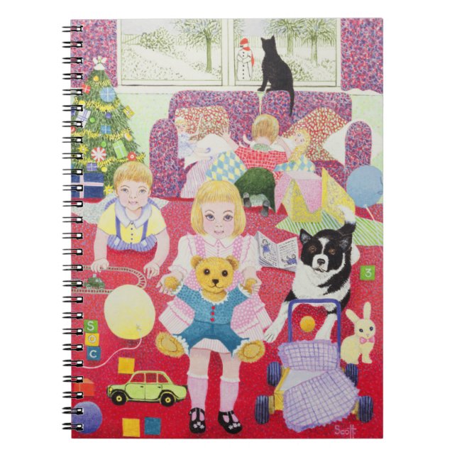 Nalle julPyjamas Anteckningsbok (Framsidan)